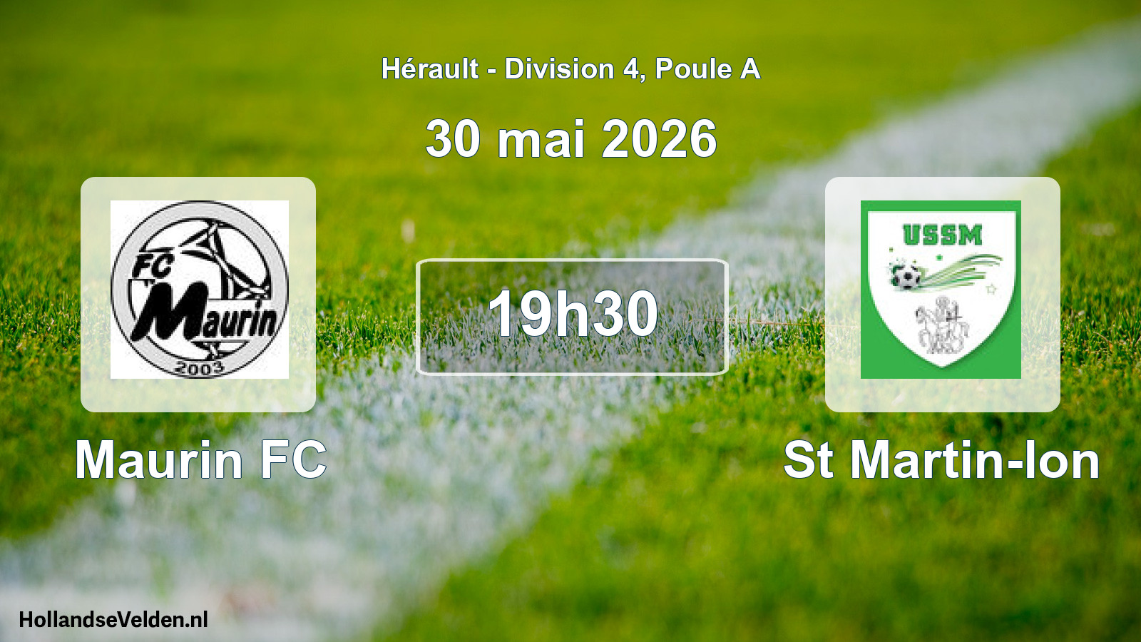 Match programmé: Maurin FC - St Martin-lon (30 mai 2026)