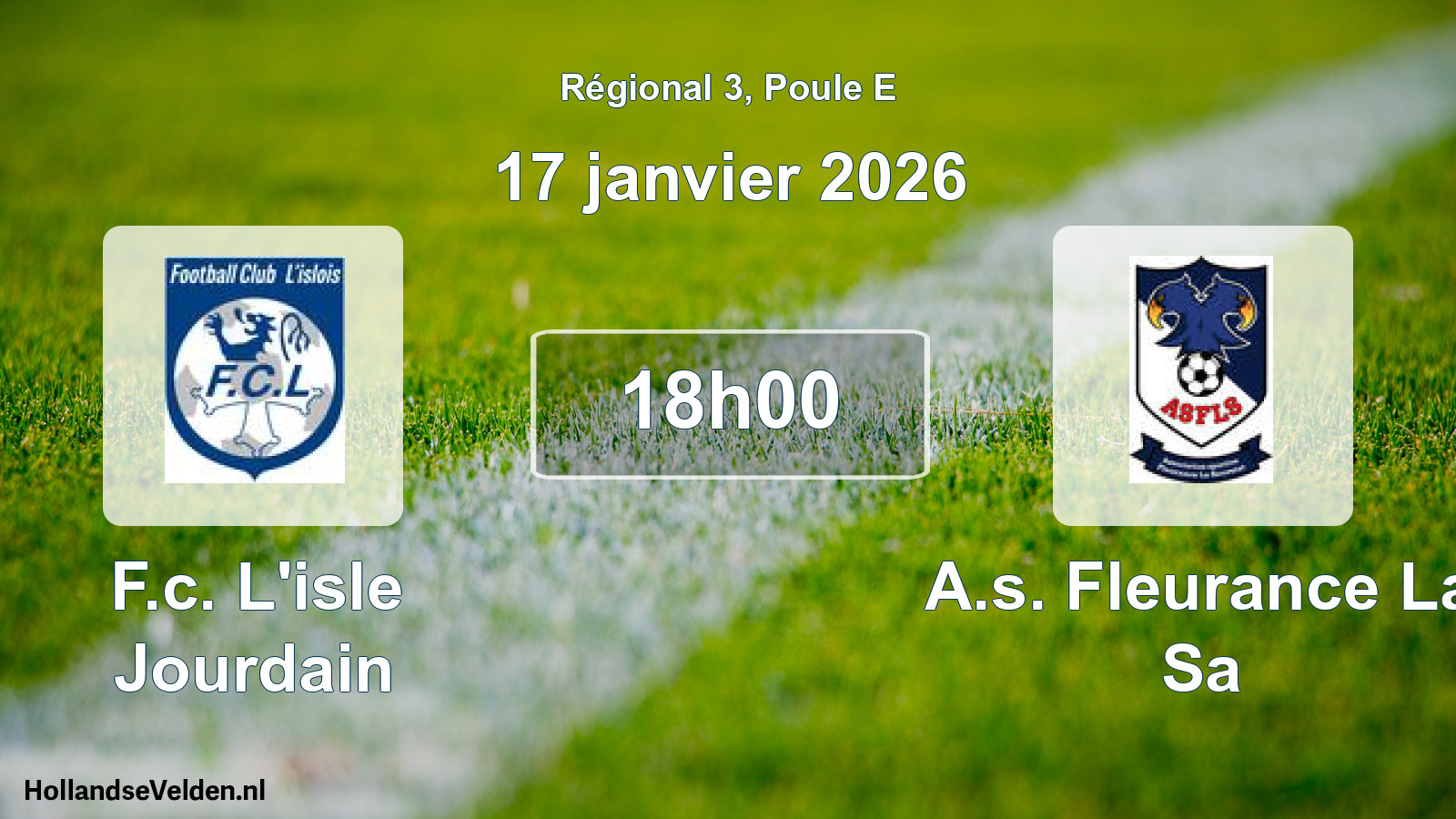 Scheduled Match: F.c. L'isle Jourdain - A.s. Fleurance La Sa (17 January 2026)