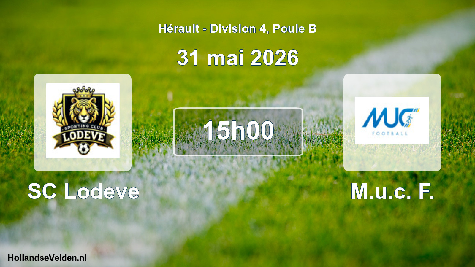 Scheduled Match: SC Lodeve - M.u.c. F. (31 May 2026)