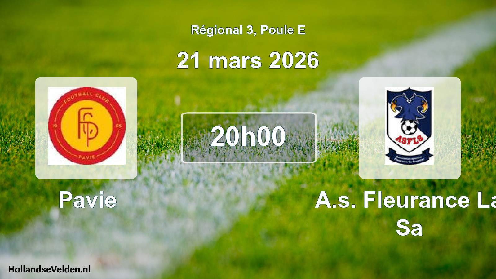 Scheduled Match: Pavie - A.s. Fleurance La Sa (21 March 2026)