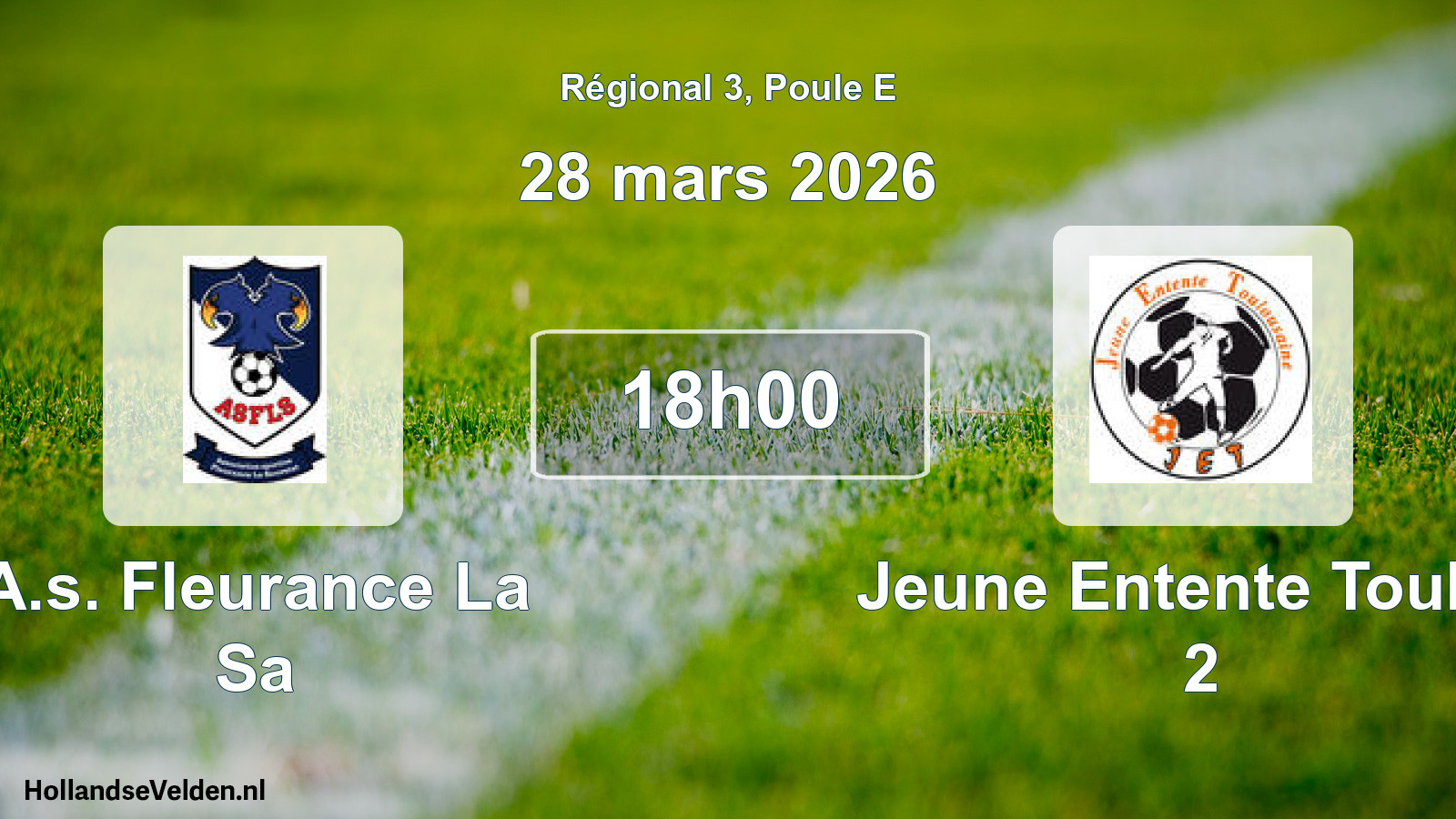 Scheduled Match: A.s. Fleurance La Sa - Jeune Entente Toulou 2 (28 March 2026)