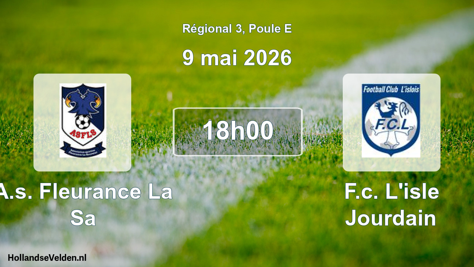 Geplande wedstrijd: A.s. Fleurance La Sa - F.c. L'isle Jourdain (9 mai 2026)