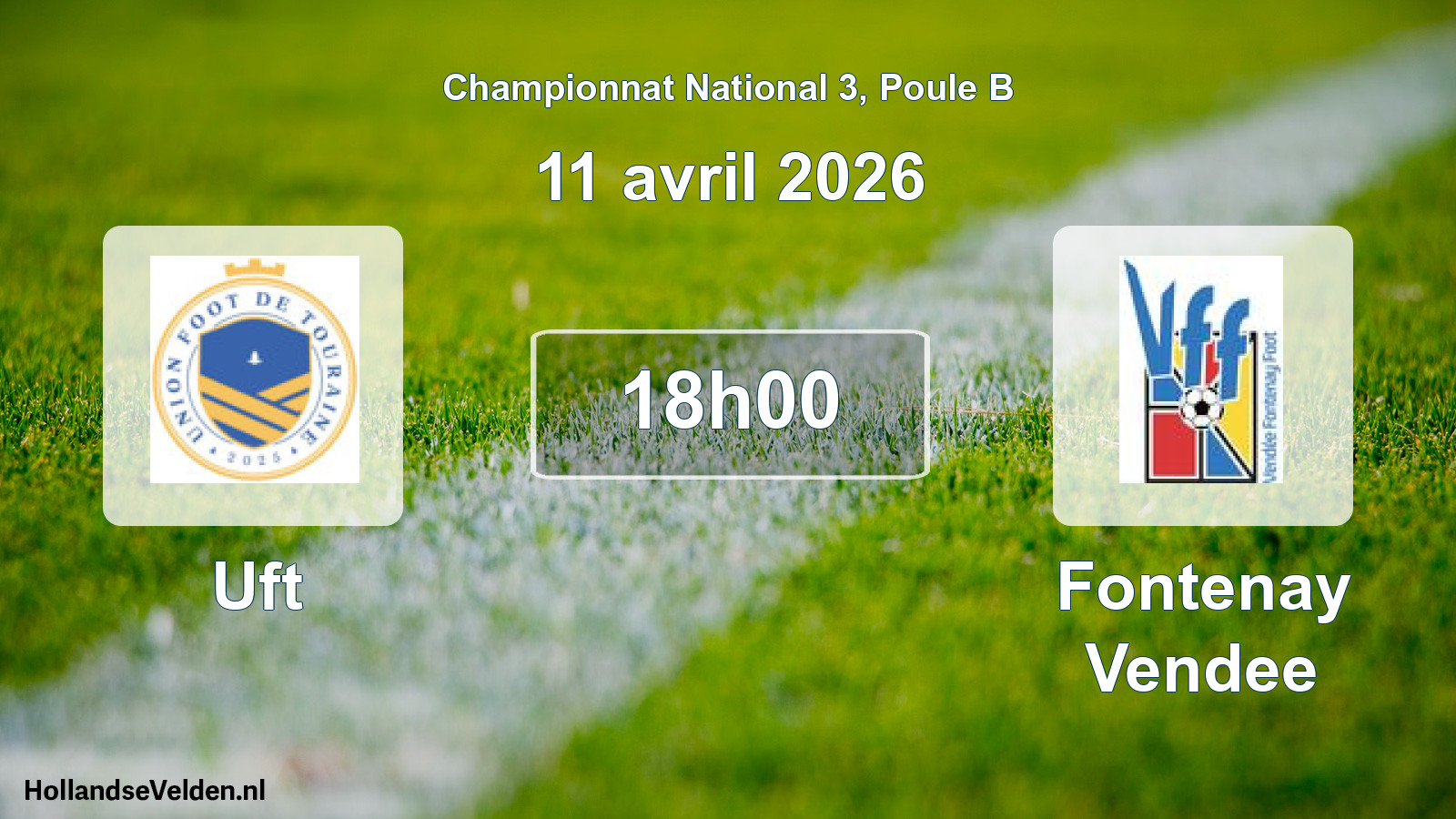 Geplande wedstrijd: Uft - Fontenay Vendee (11 april 2026)