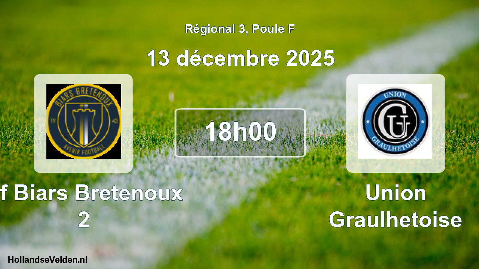 Scheduled Match: Af Biars Bretenoux 2 - Union Graulhetoise (13 December 2025)