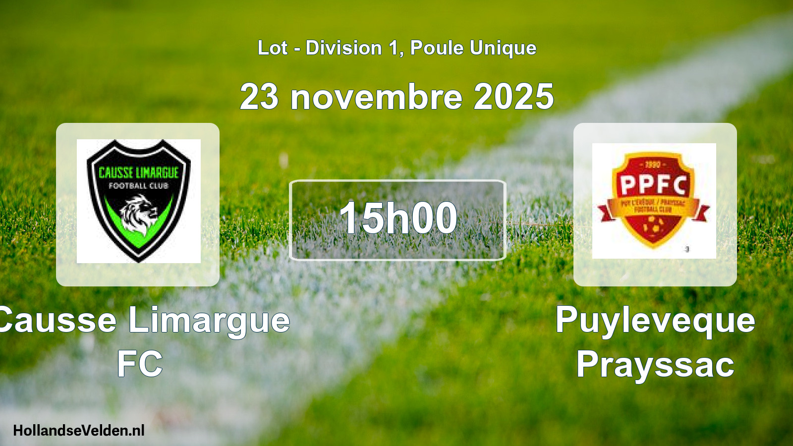 Scheduled Match: Causse Limargue FC - Puyleveque Prayssac (23 November 2025)