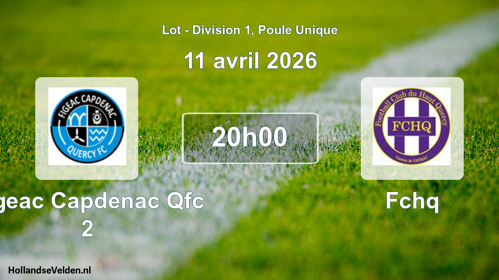 Scheduled Match: Figeac Capdenac Qfc 2 - Fchq (11 April 2026)