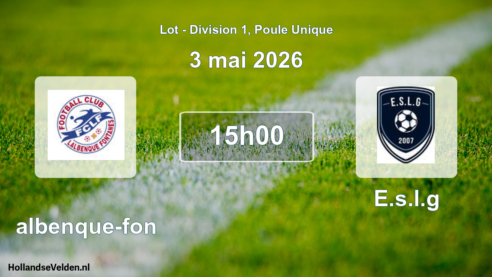 Scheduled Match: Lalbenque-fon - E.s.l.g (3 May 2026)