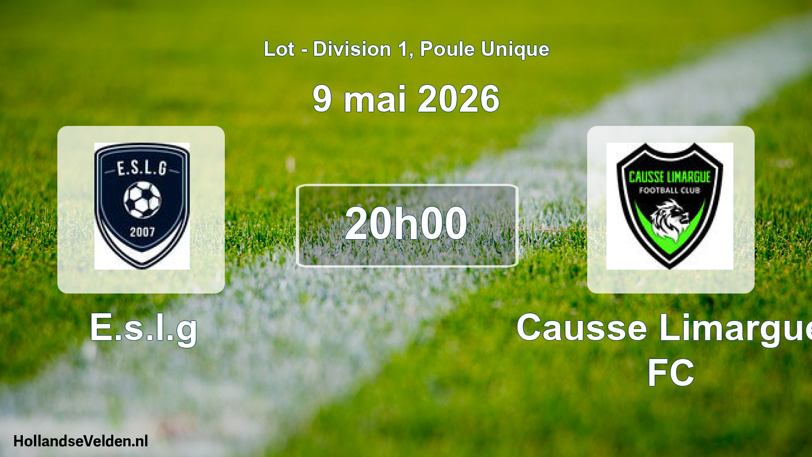 Scheduled Match: E.s.l.g - Causse Limargue FC (9 May 2026)