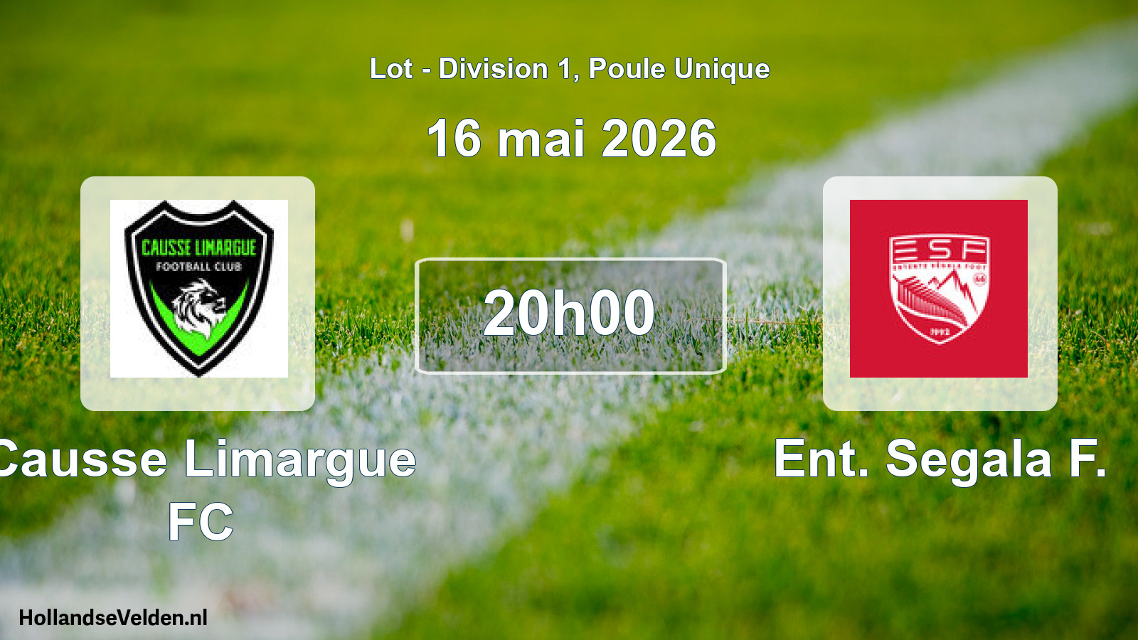 Scheduled Match: Causse Limargue FC - Ent. Segala F. (16 May 2026)