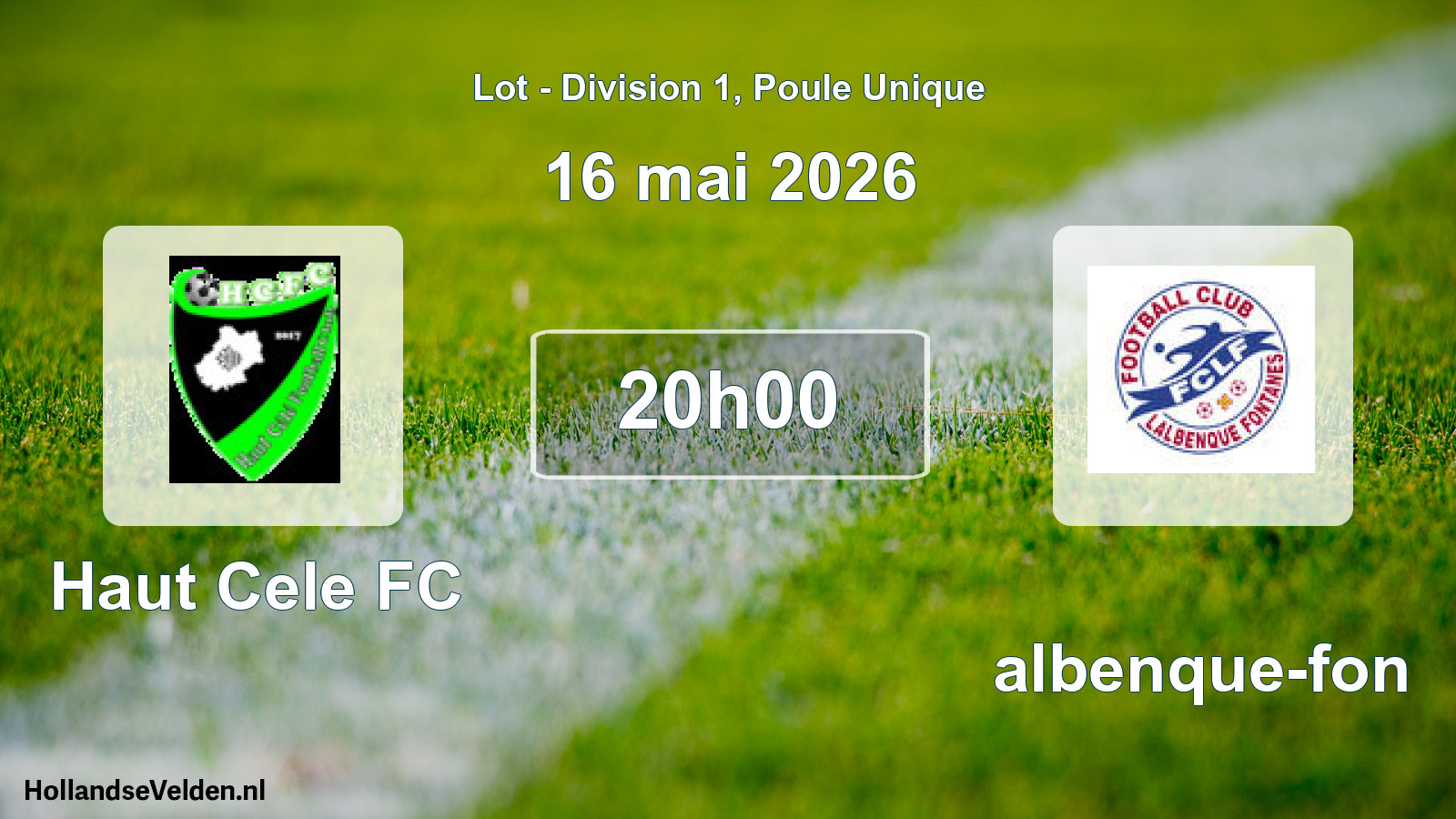 Match programmé: Haut Cele FC - Lalbenque-fon (16 mai 2026)