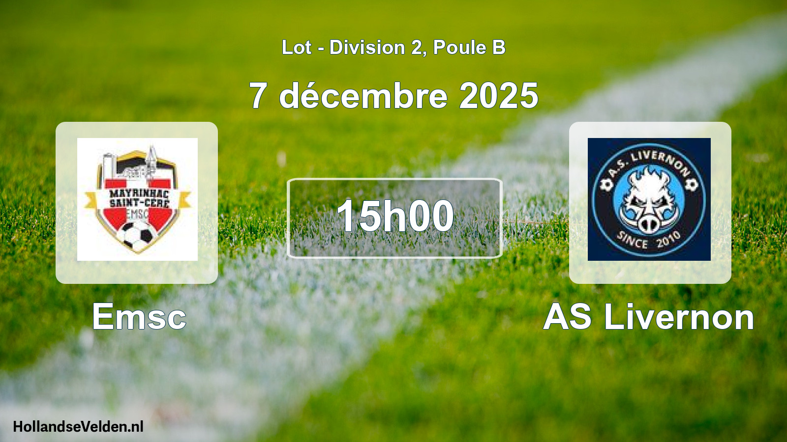 Match programmé: Emsc - AS Livernon (7 décembre 2025)