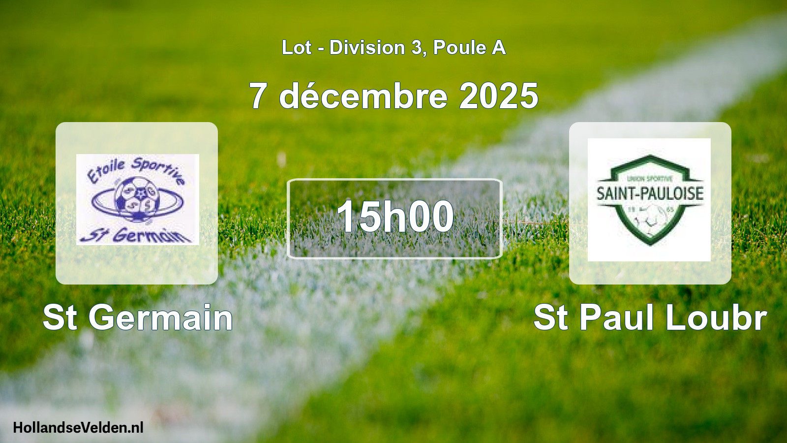Geplande wedstrijd: St Germain - St Paul Loubr (7 december 2025)