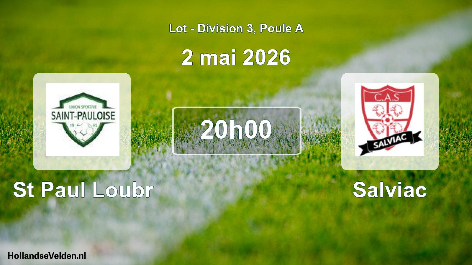 Geplande wedstrijd: St Paul Loubr - Salviac (2 mei 2026)