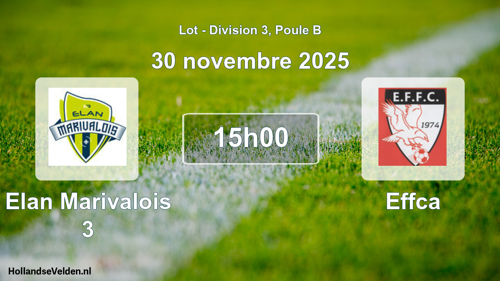 Scheduled Match: Elan Marivalois 3 - Effca (30 November 2025)