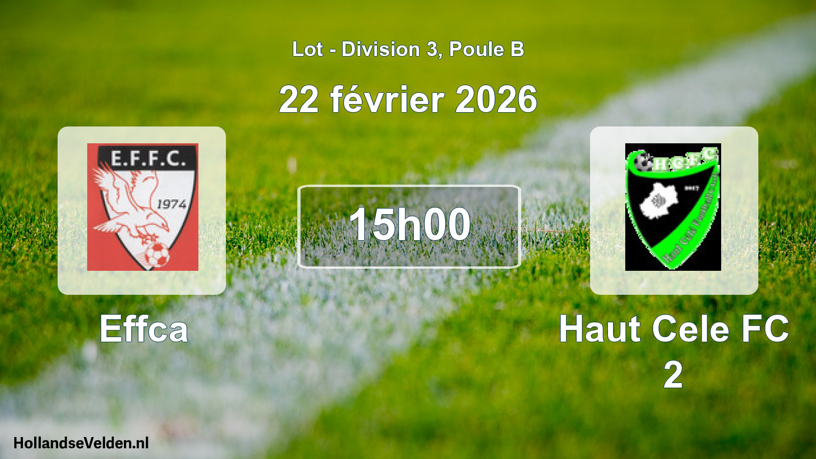 Scheduled Match: Effca - Haut Cele FC 2 (22 February 2026)
