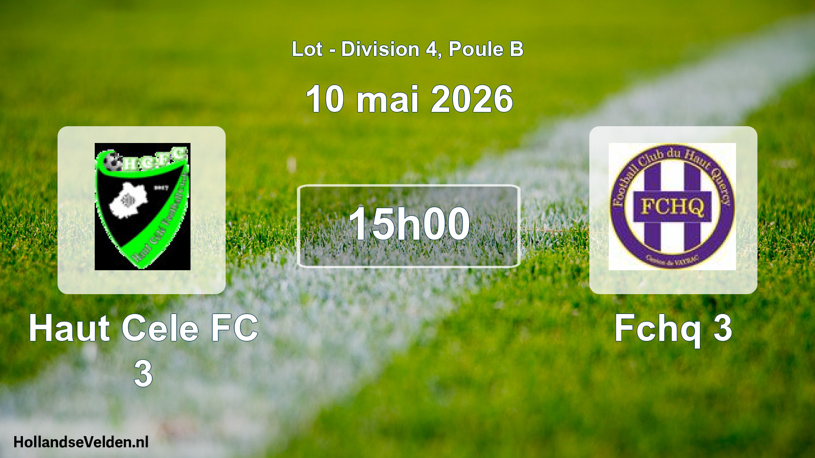 Scheduled Match: Haut Cele FC 3 - Fchq 3 (10 May 2026)