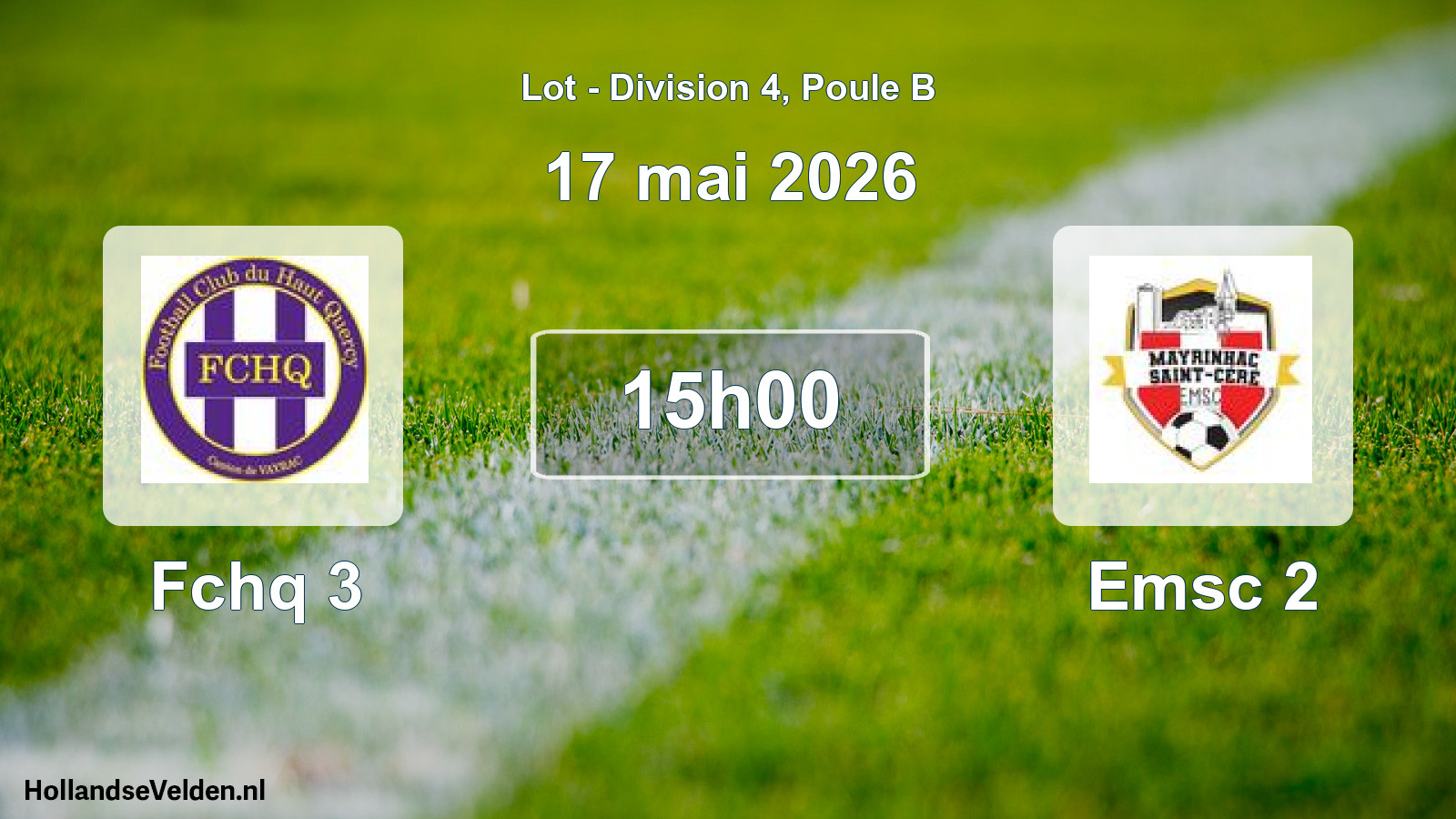 Scheduled Match: Fchq 3 - Emsc 2 (17 May 2026)