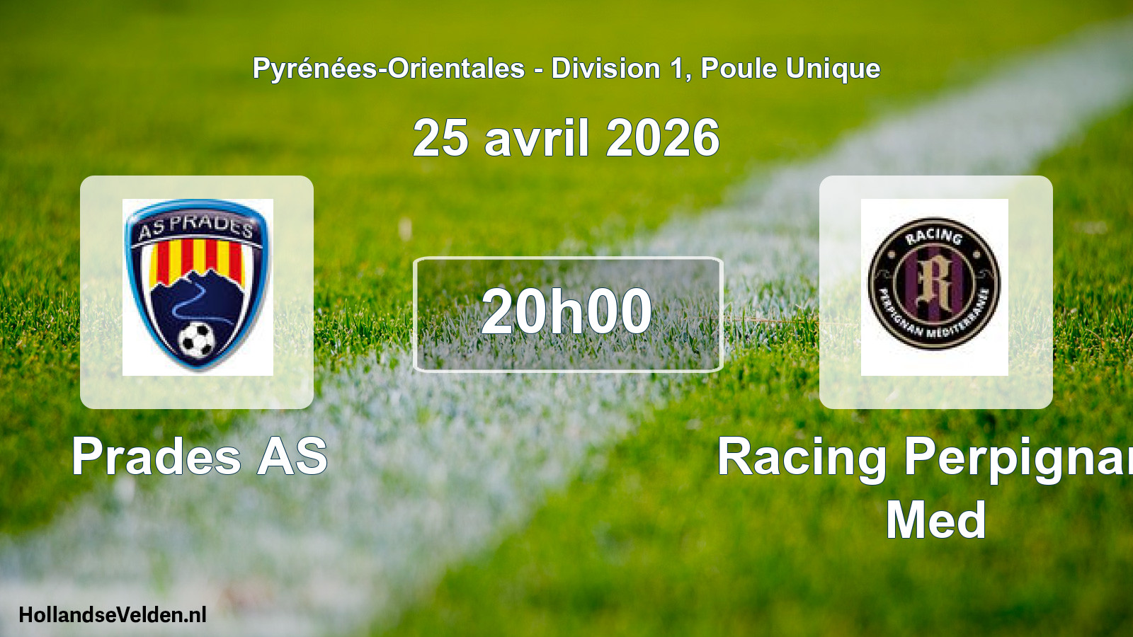 Scheduled Match: Prades AS - Racing Perpignan Med (25 April 2026)