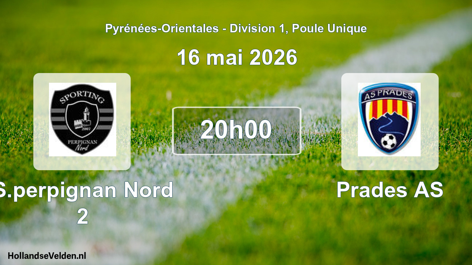 Scheduled Match: S.perpignan Nord 2 - Prades AS (16 May 2026)