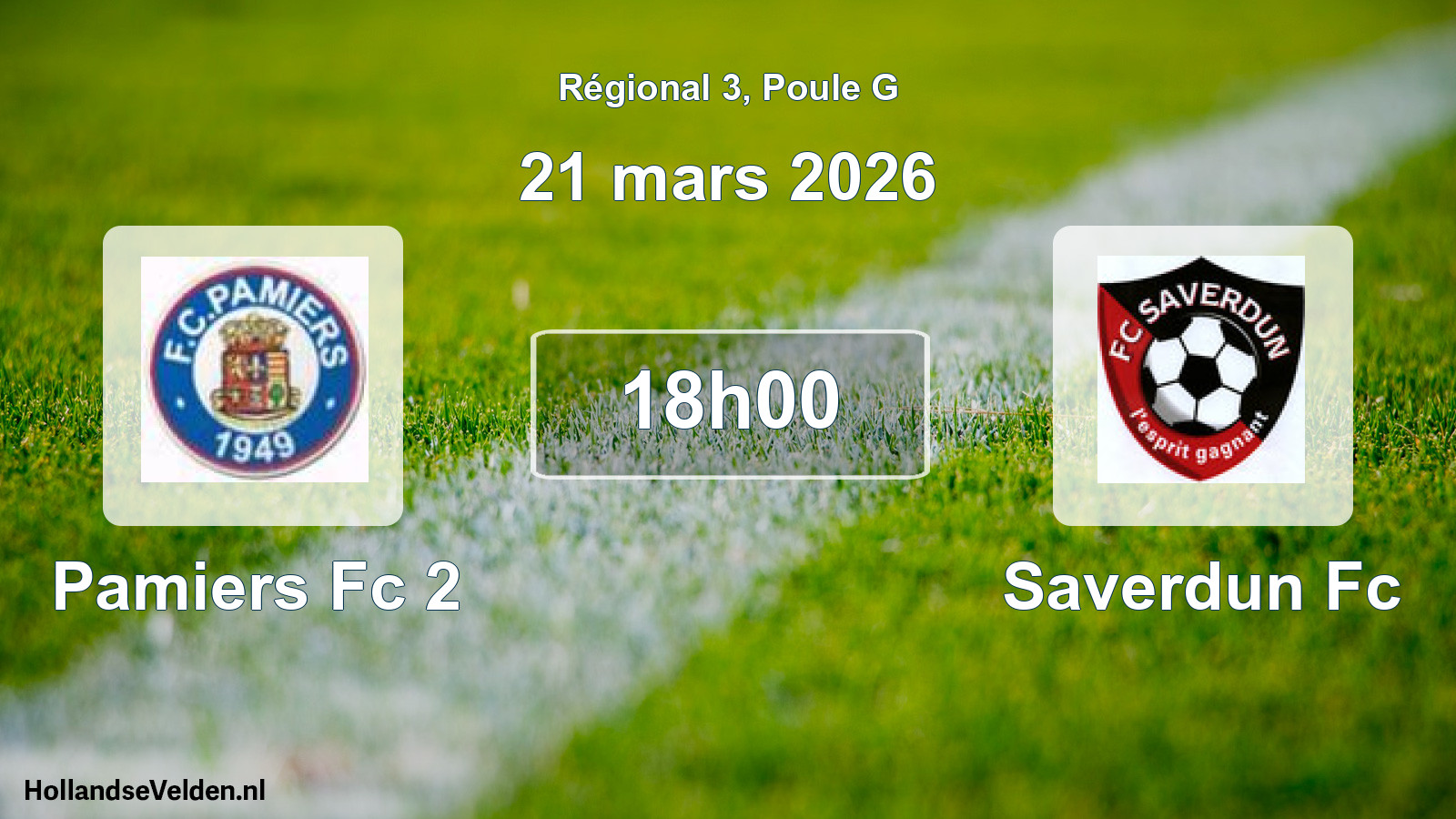 Scheduled Match: Pamiers Fc 2 - Saverdun Fc (21 March 2026)