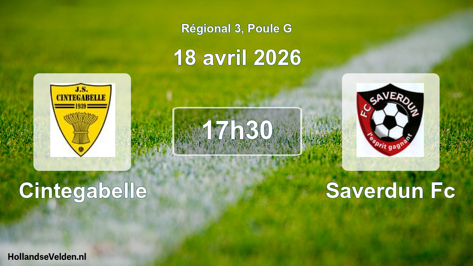 Geplande wedstrijd: Cintegabelle - Saverdun Fc (18 avril 2026)