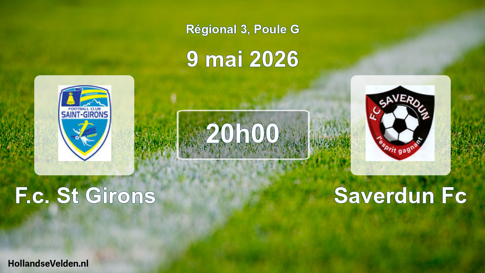Scheduled Match: F.c. St Girons - Saverdun Fc (9 May 2026)