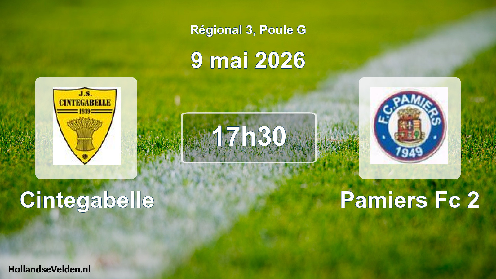 Geplande wedstrijd: Cintegabelle - Pamiers Fc 2 (9 mai 2026)