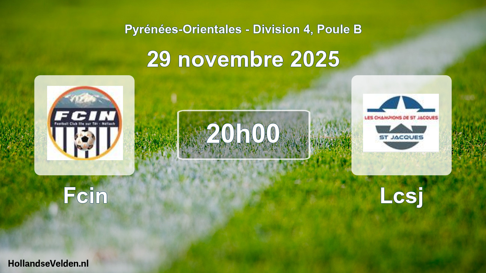 Scheduled Match: Fcin - Lcsj (29 November 2025)