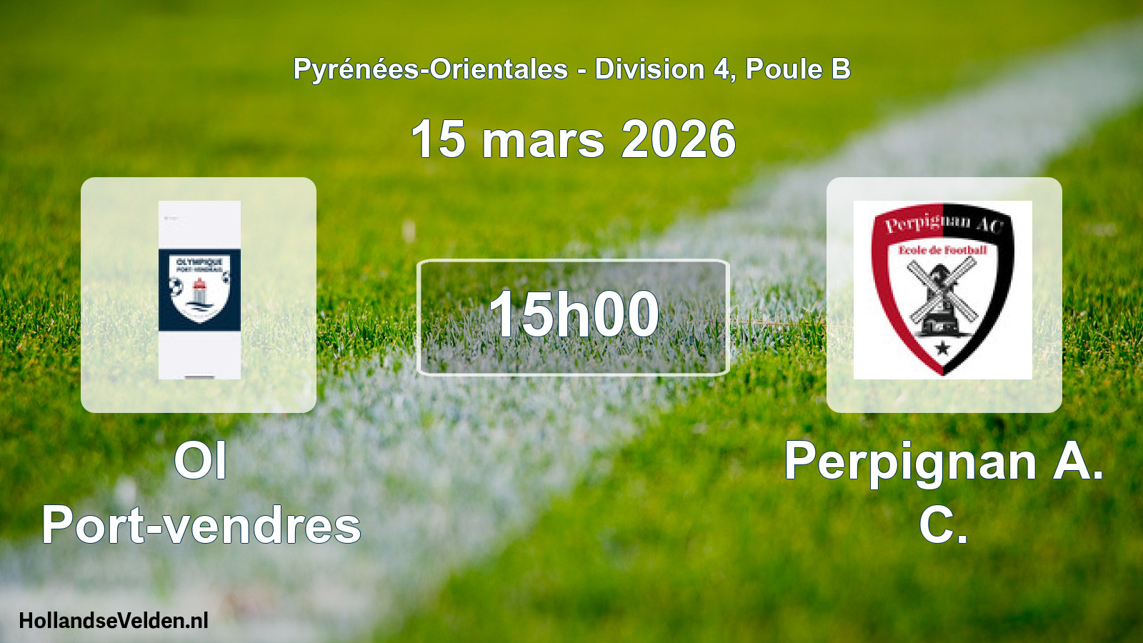 Scheduled Match: Ol Port-vendres - Perpignan A. C. (15 March 2026)