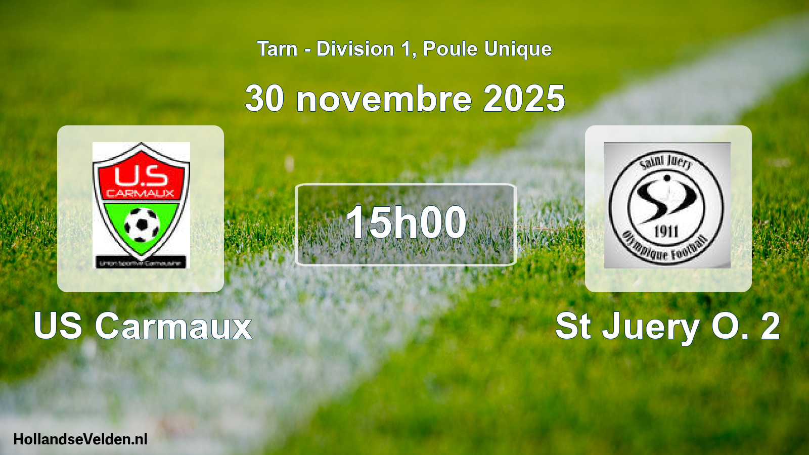 Geplande wedstrijd: US Carmaux - St Juery O. 2 (30 november 2025)