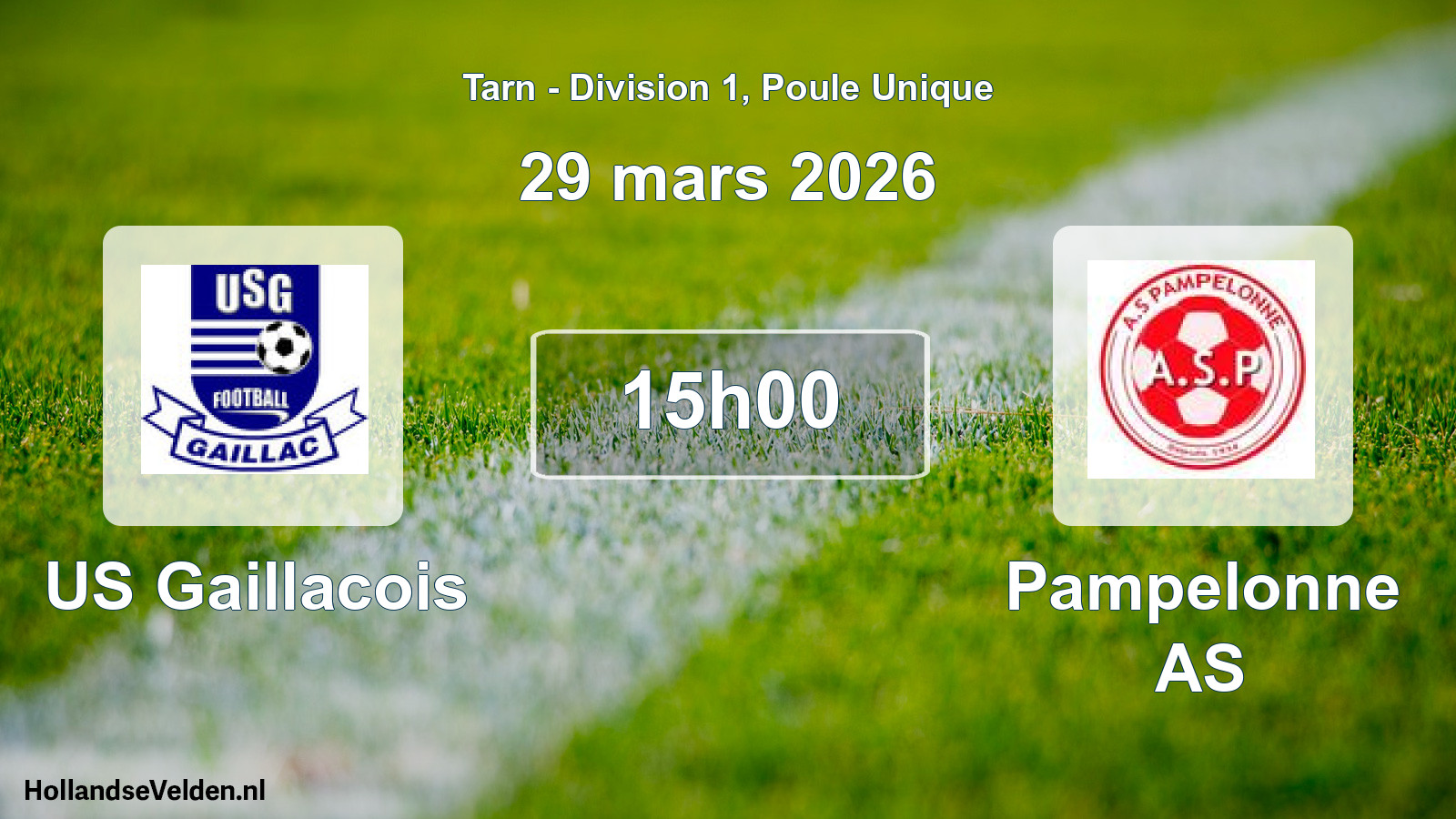 Scheduled Match: US Gaillacois - Pampelonne AS (29 March 2026)