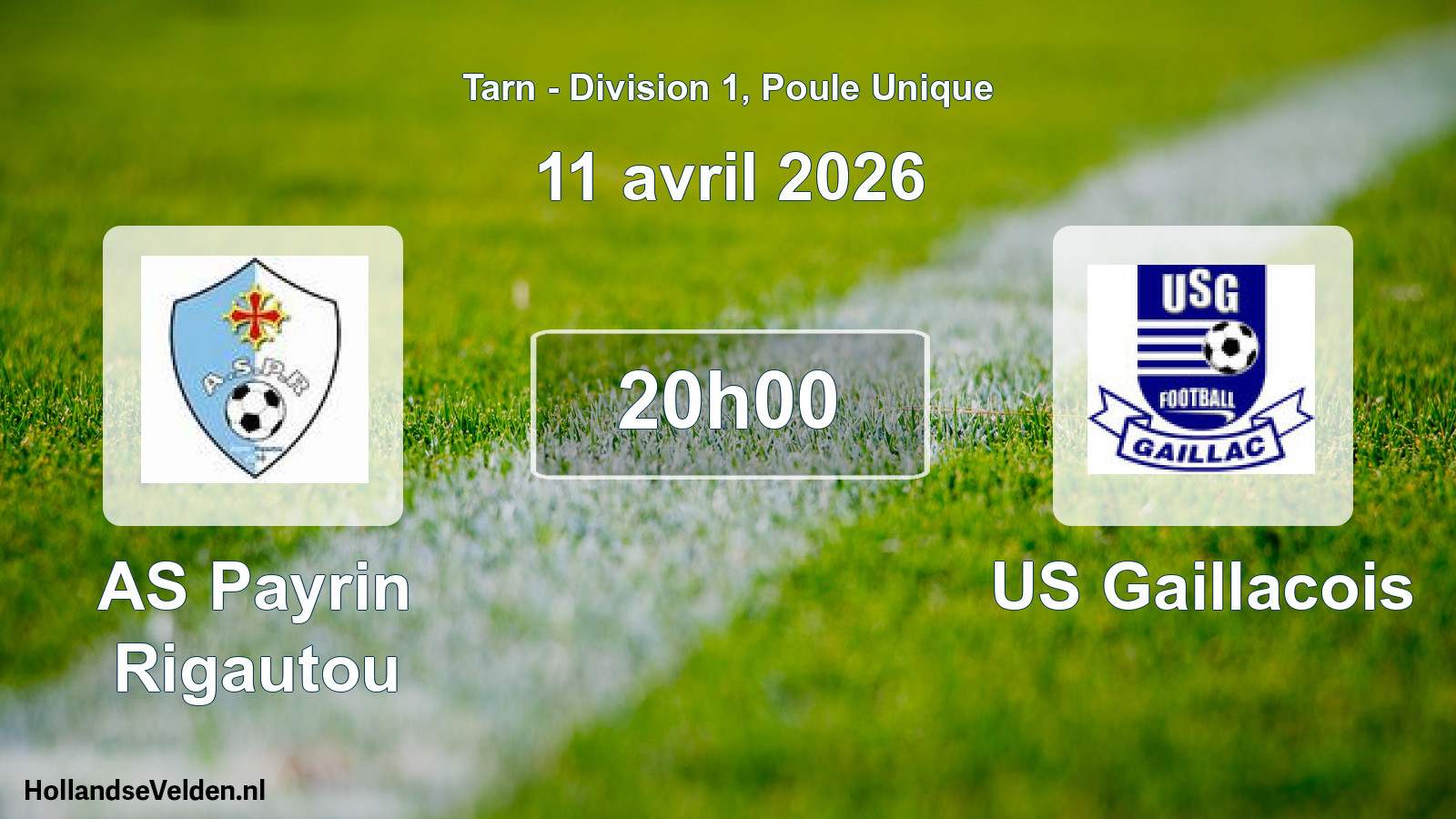 Scheduled Match: AS Payrin Rigautou - US Gaillacois (11 April 2026)