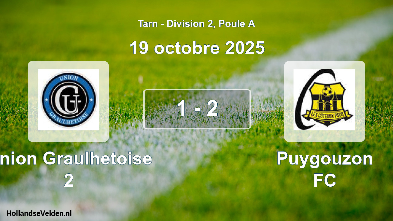 Match joué: Union Graulhetoise 2 - Puygouzon FC 1 - 2 (19 octobre 2025)