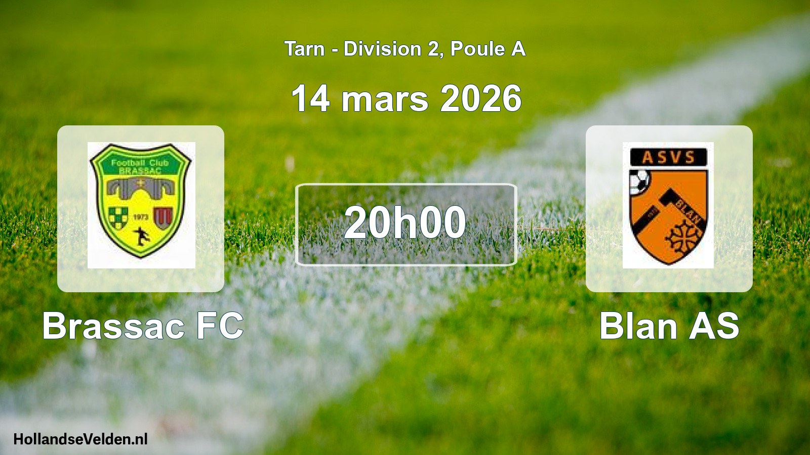 Scheduled Match: Brassac FC - Blan AS (14 March 2026)