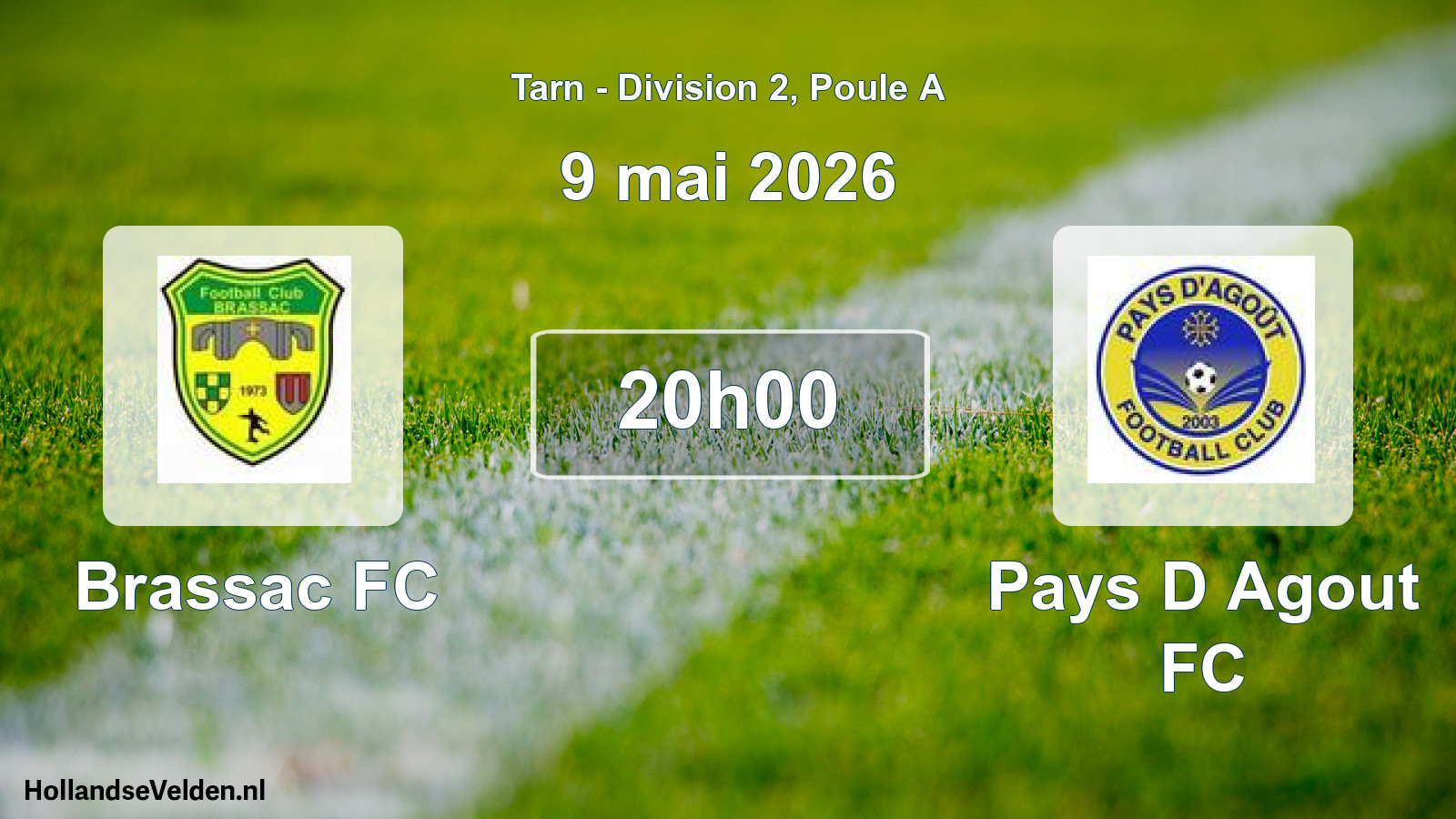 Scheduled Match: Brassac FC - Pays D Agout FC (9 May 2026)
