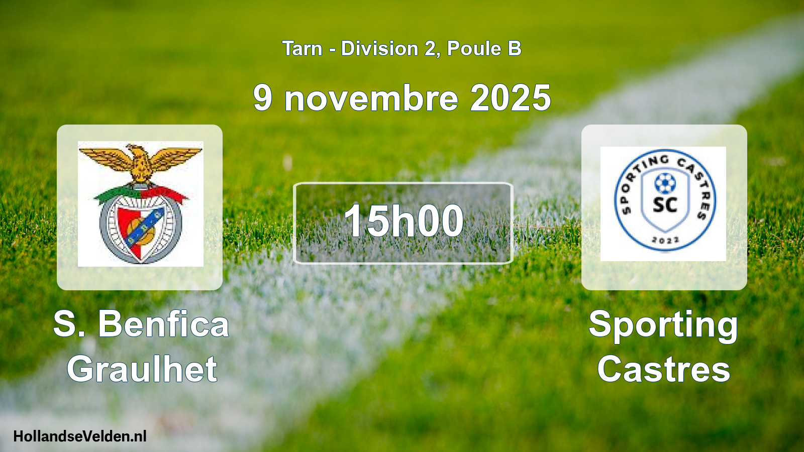 Geplande wedstrijd: S. Benfica Graulhet - Sporting Castres (9 november 2025)
