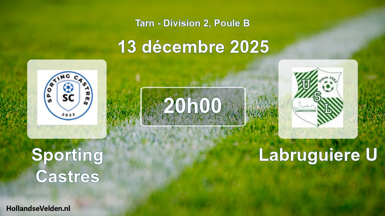 Scheduled Match: Sporting Castres - Labruguiere U (13 December 2025)
