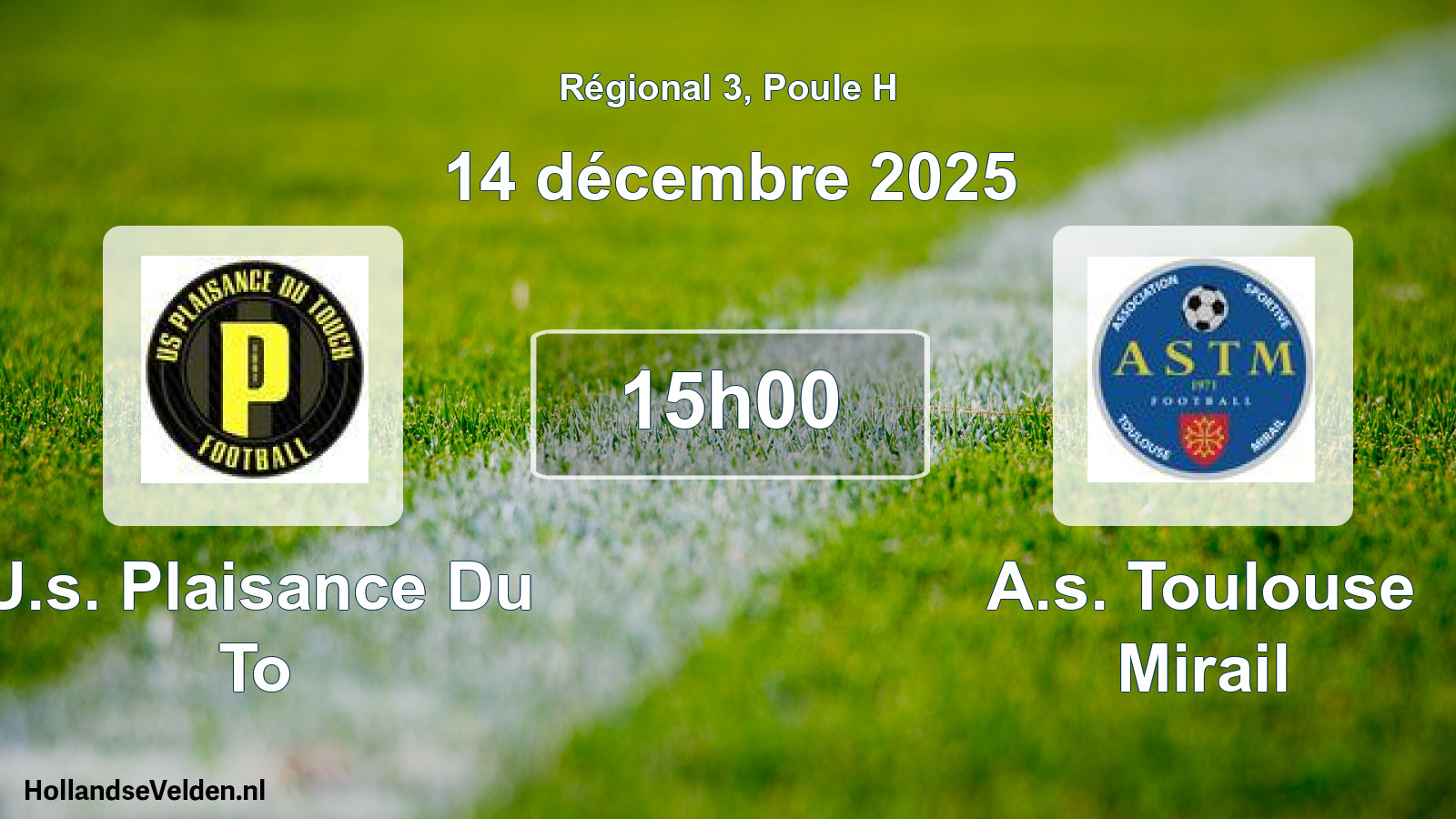 Scheduled Match: U.s. Plaisance Du To - A.s. Toulouse Mirail (14 December 2025)