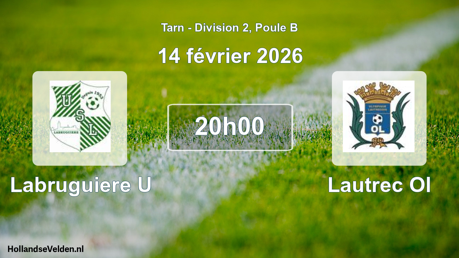 Match programmé: Labruguiere U - Lautrec Ol (14 février 2026)