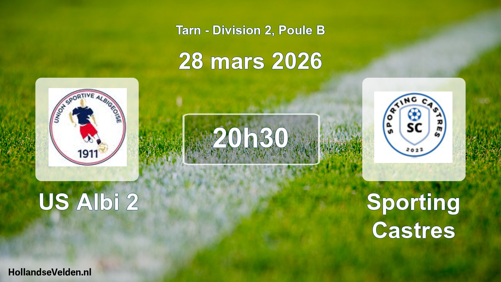 Geplande wedstrijd: US Albi 2 - Sporting Castres (28 maart 2026)