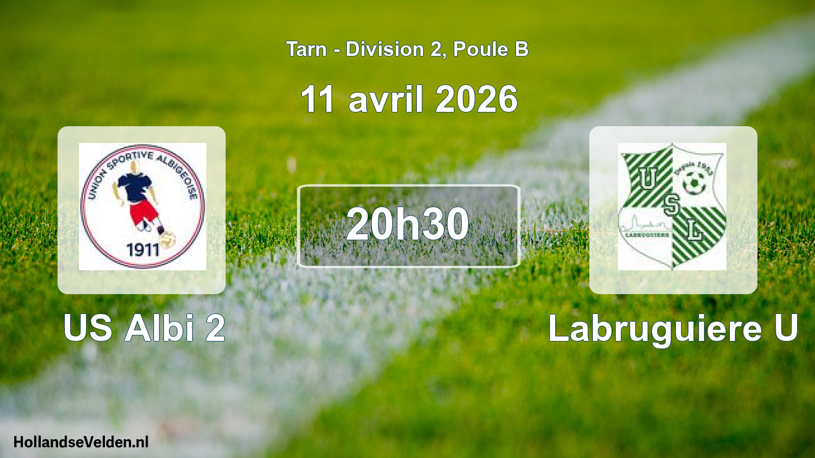 Scheduled Match: US Albi 2 - Labruguiere U (11 April 2026)