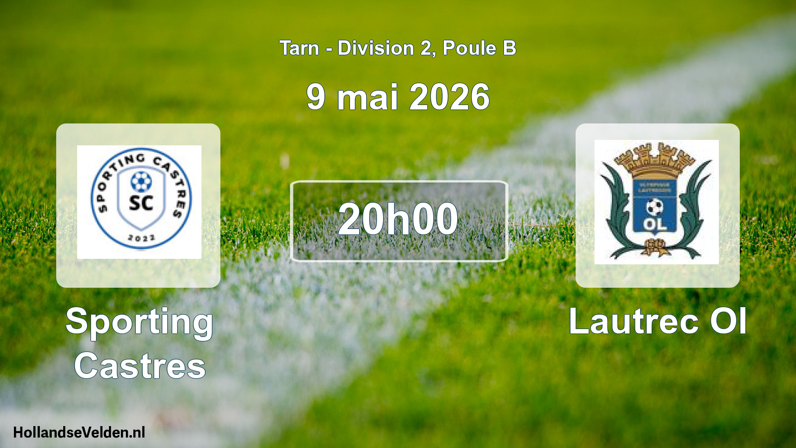 Match programmé: Sporting Castres - Lautrec Ol (9 mai 2026)