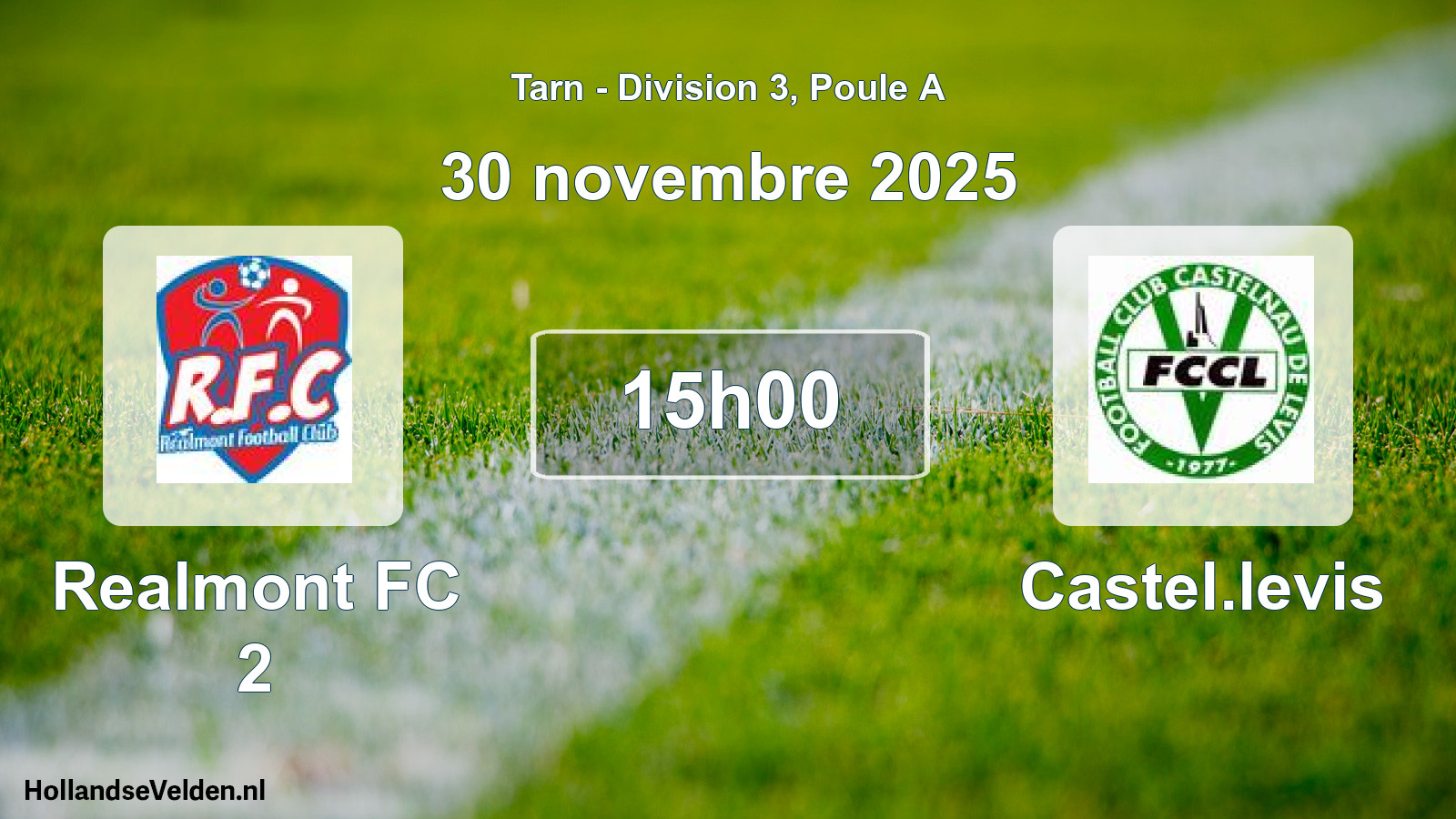 Scheduled Match: Realmont FC 2 - Castel.levis (30 November 2025)