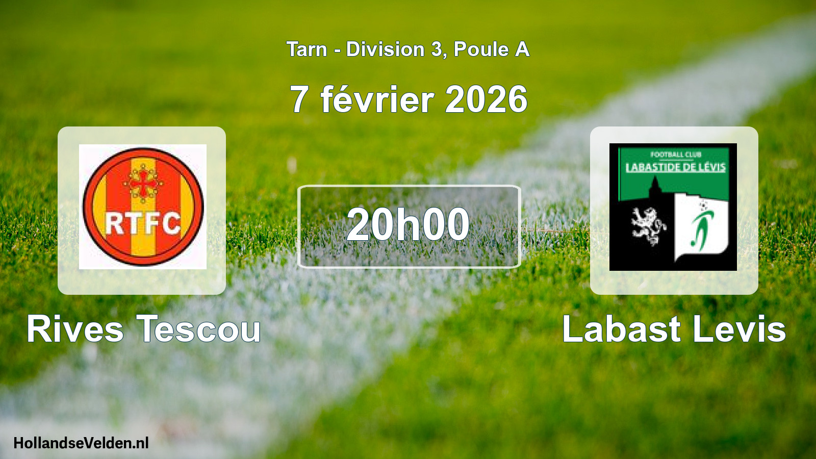 Match programmé: Rives Tescou - Labast Levis (7 février 2026)