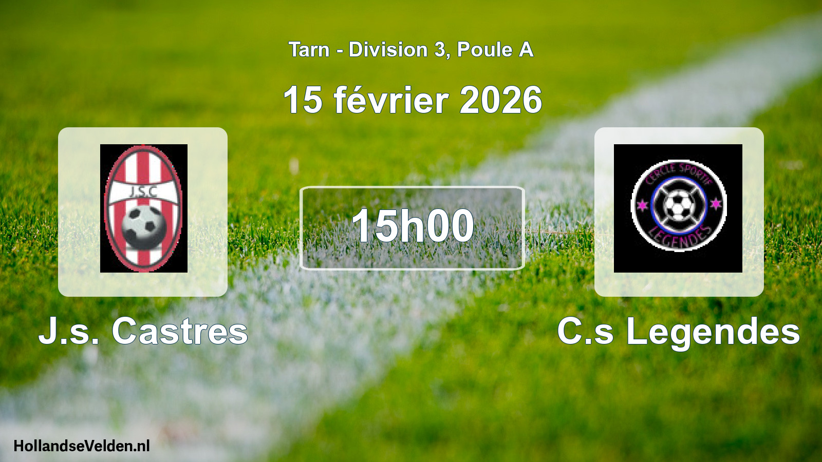 Scheduled Match: J.s. Castres - C.s Legendes (15 February 2026)