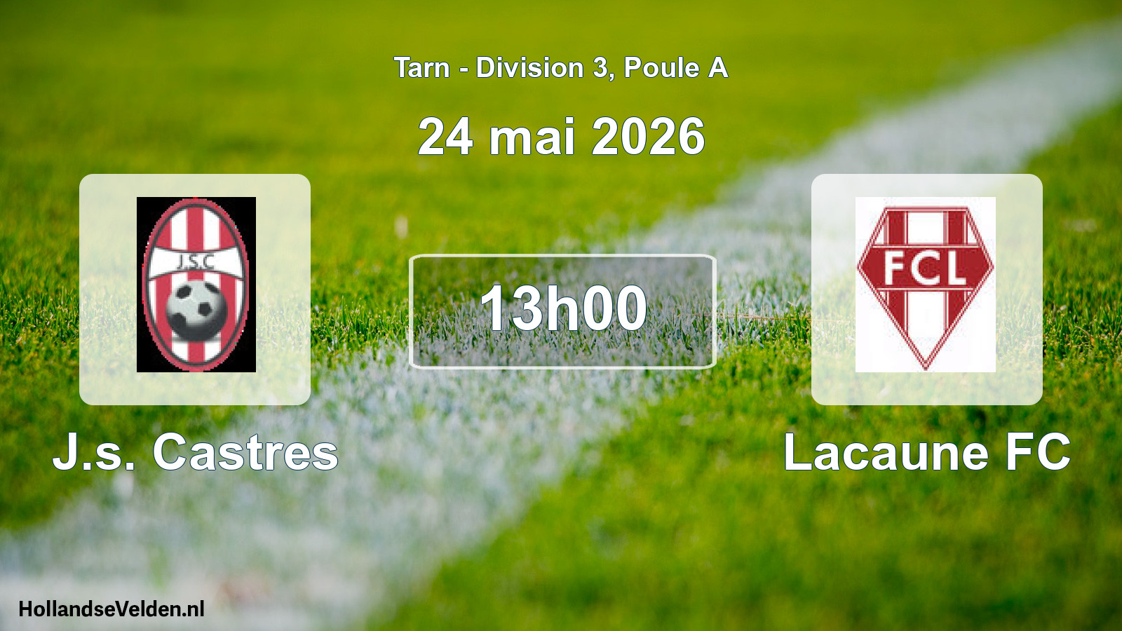 Geplande wedstrijd: J.s. Castres - Lacaune FC (24 mei 2026)
