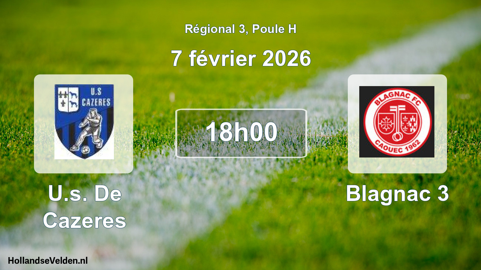 Scheduled Match: U.s. De Cazeres - Blagnac 3 (7 February 2026)