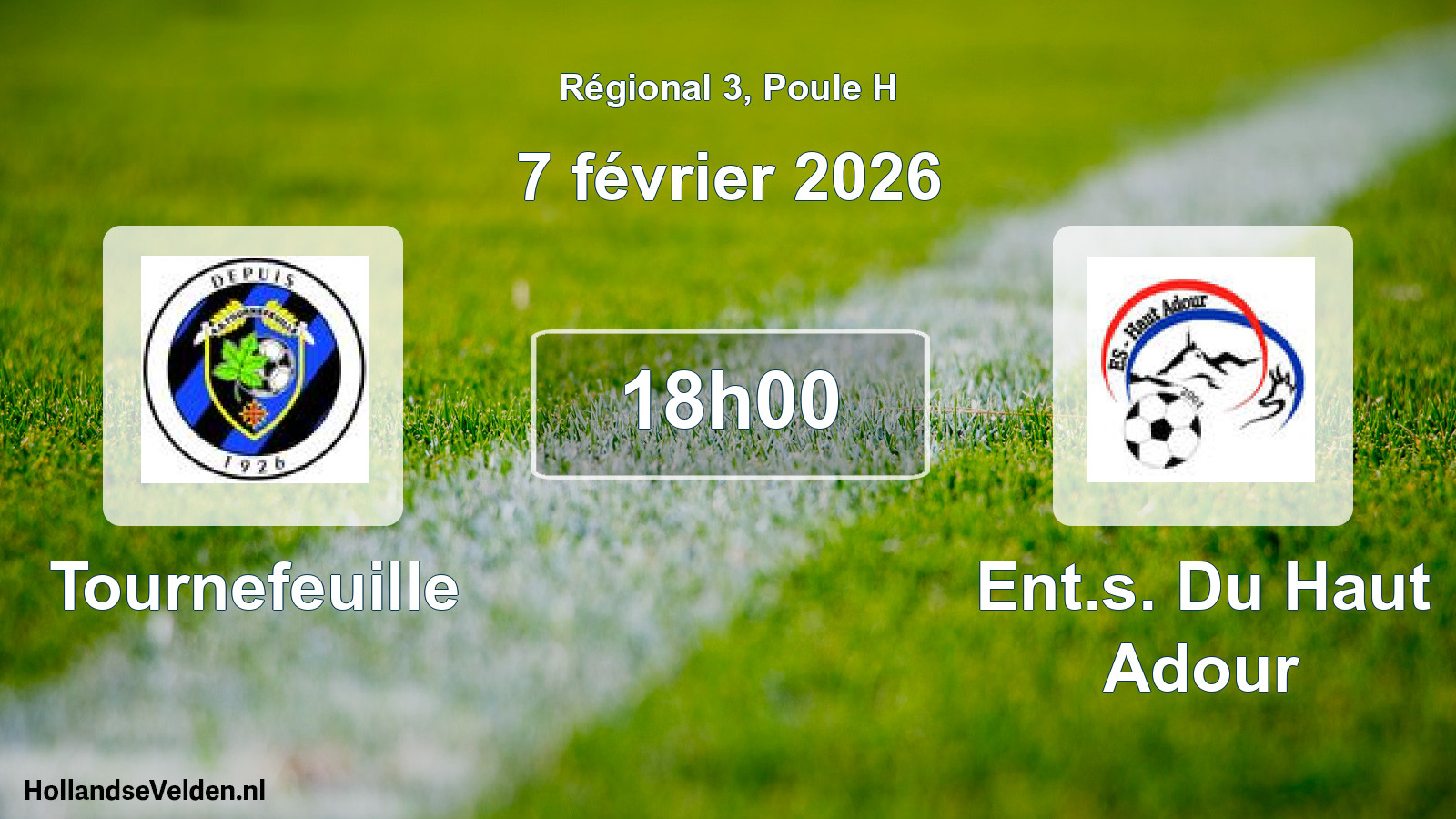 Scheduled Match: Tournefeuille - Ent.s. Du Haut Adour (7 February 2026)