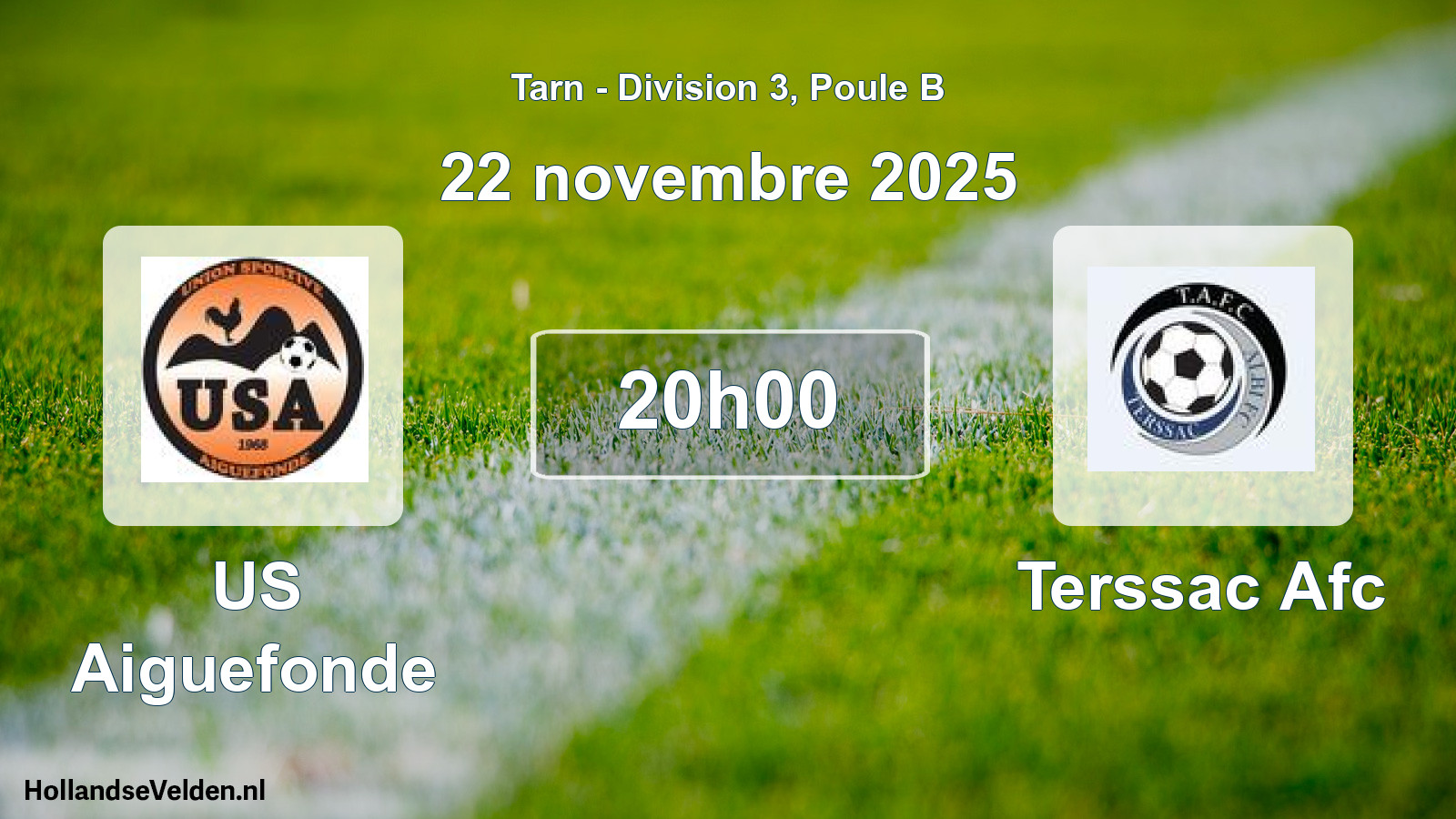 Match programmé: US Aiguefonde - Terssac Afc (22 novembre 2025)