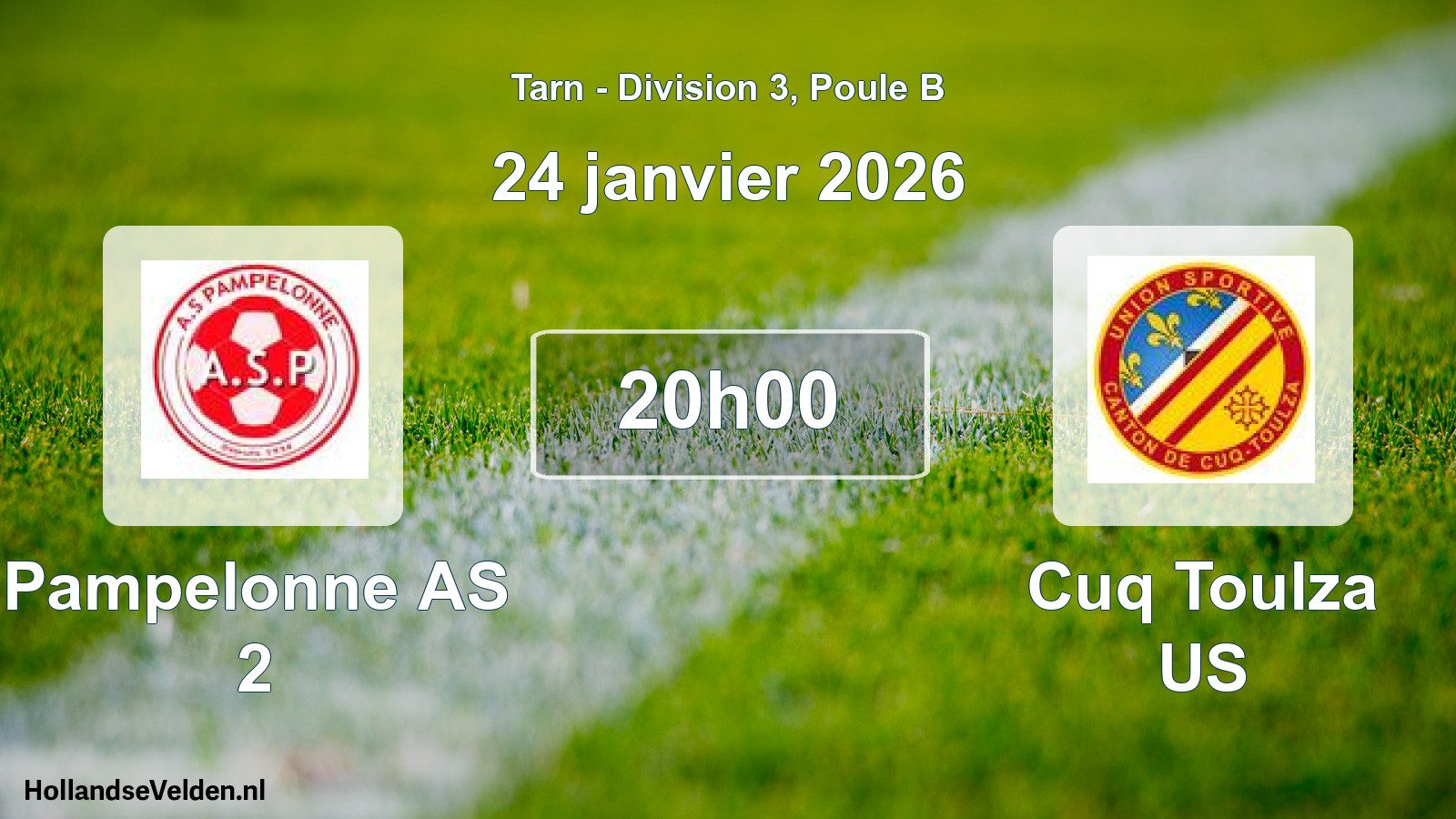 Scheduled Match: Pampelonne AS 2 - Cuq Toulza US (24 January 2026)